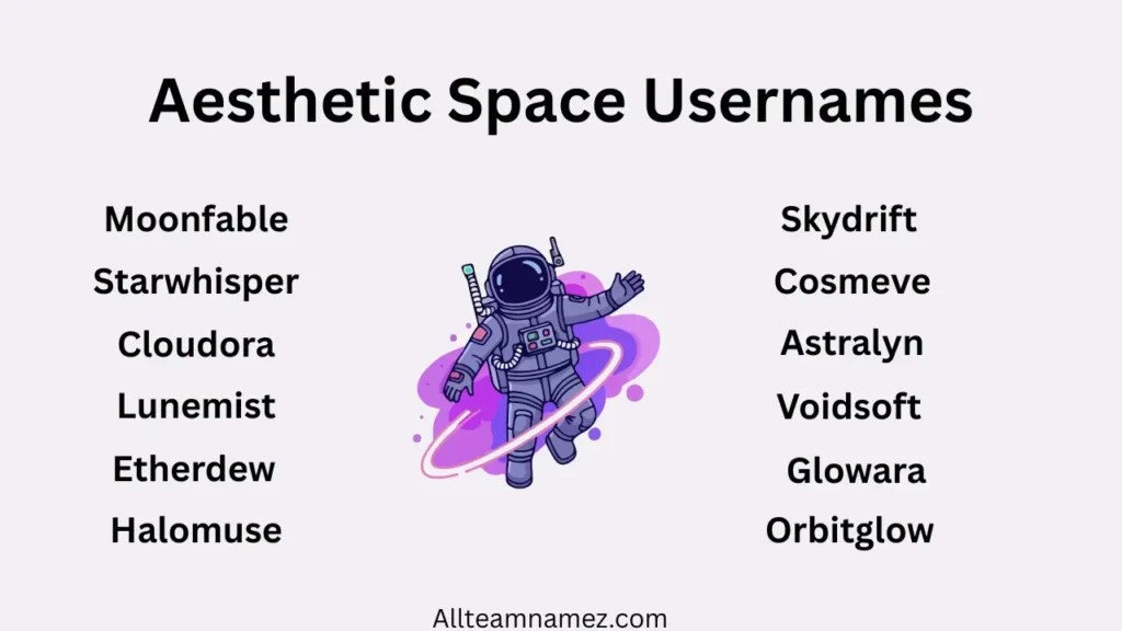Aesthetic Space Usernames