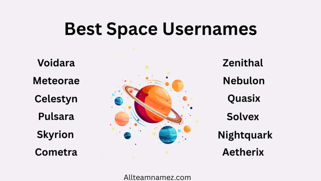 Best Space Usernames