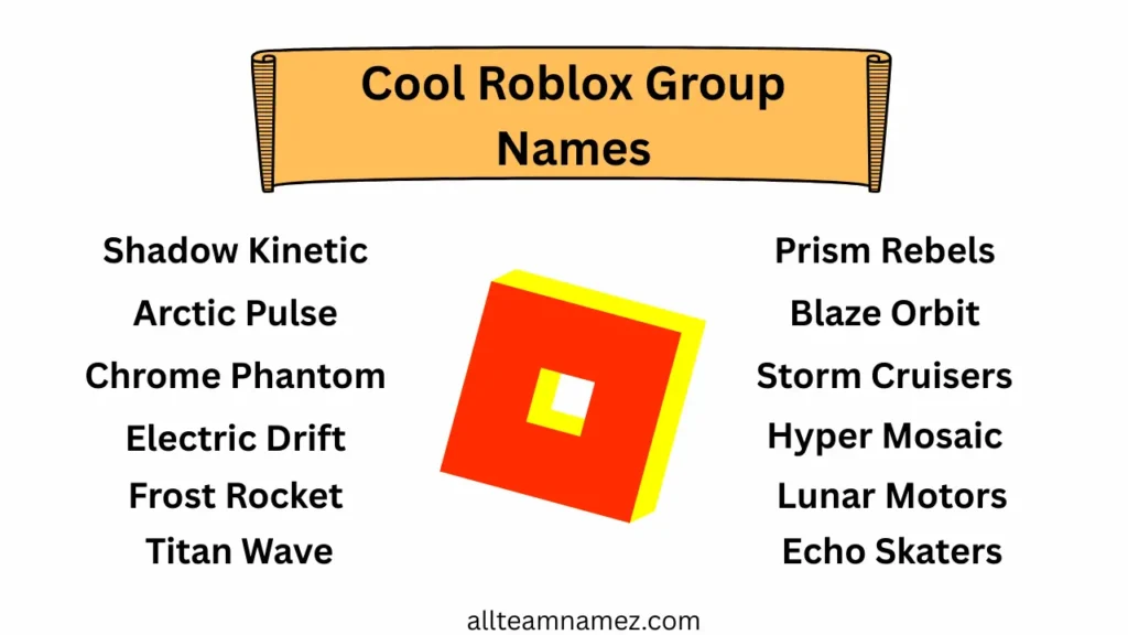 Cool Roblox Group Names