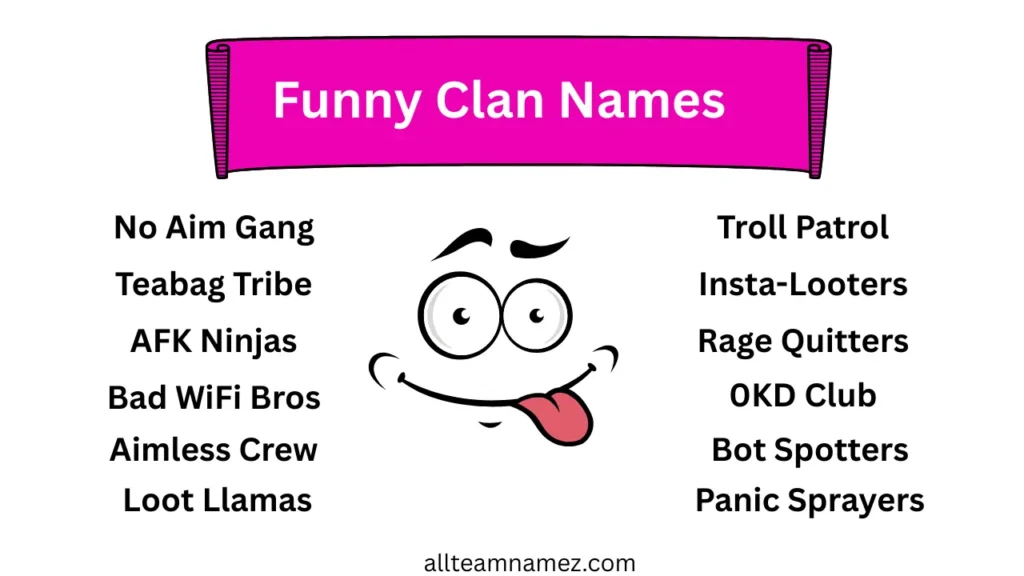 Funny Clan Names