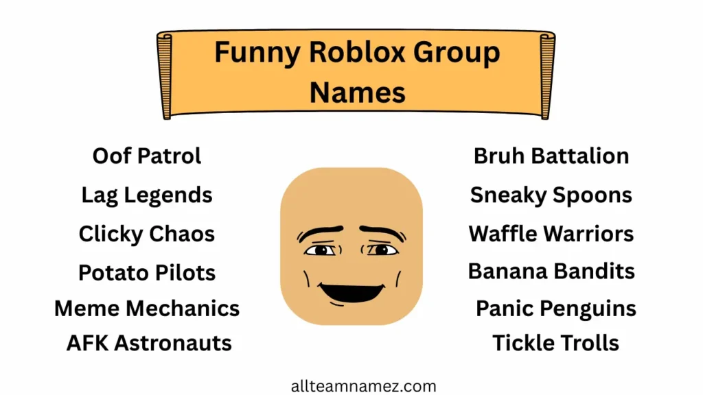 Funny Roblox Group Names