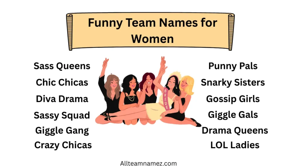 Funny Team Names for Women