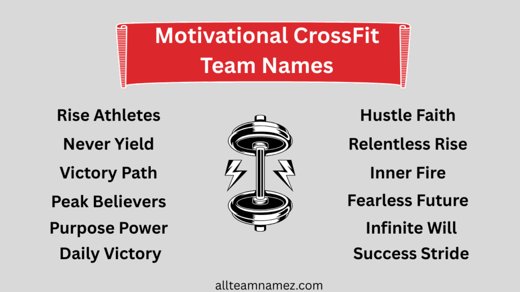 Motivational CrossFit Team Names