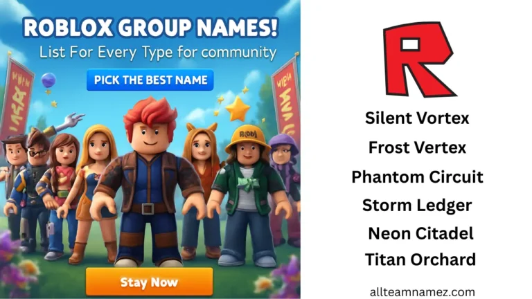 Roblox Group Names