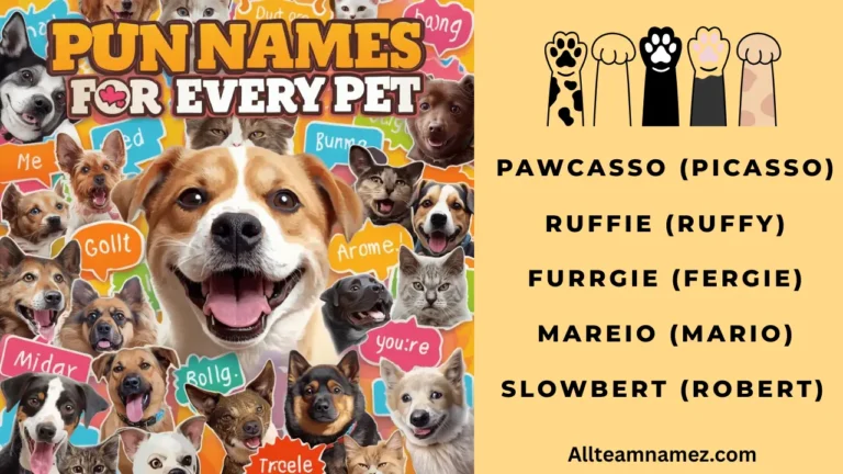 Pun Names for Every Pet