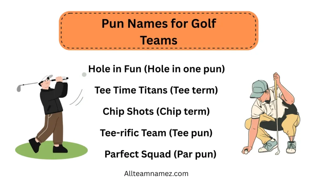 Pun Names for Golf Teams