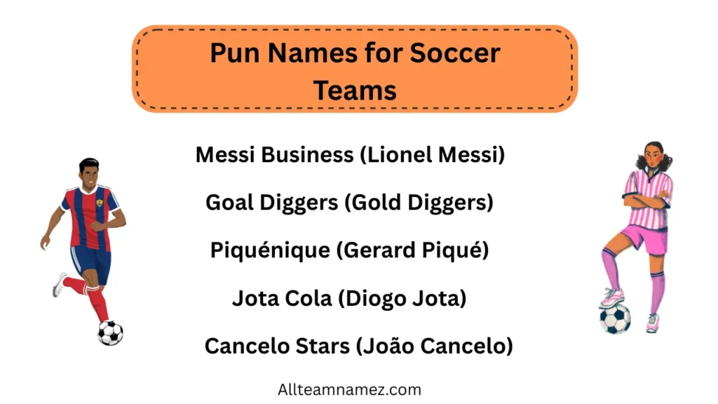 Pun Names for Soccer Teams