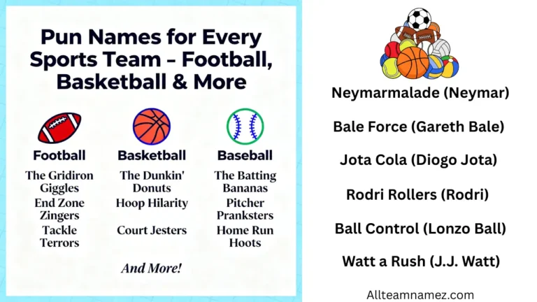 Pun Names for Sports