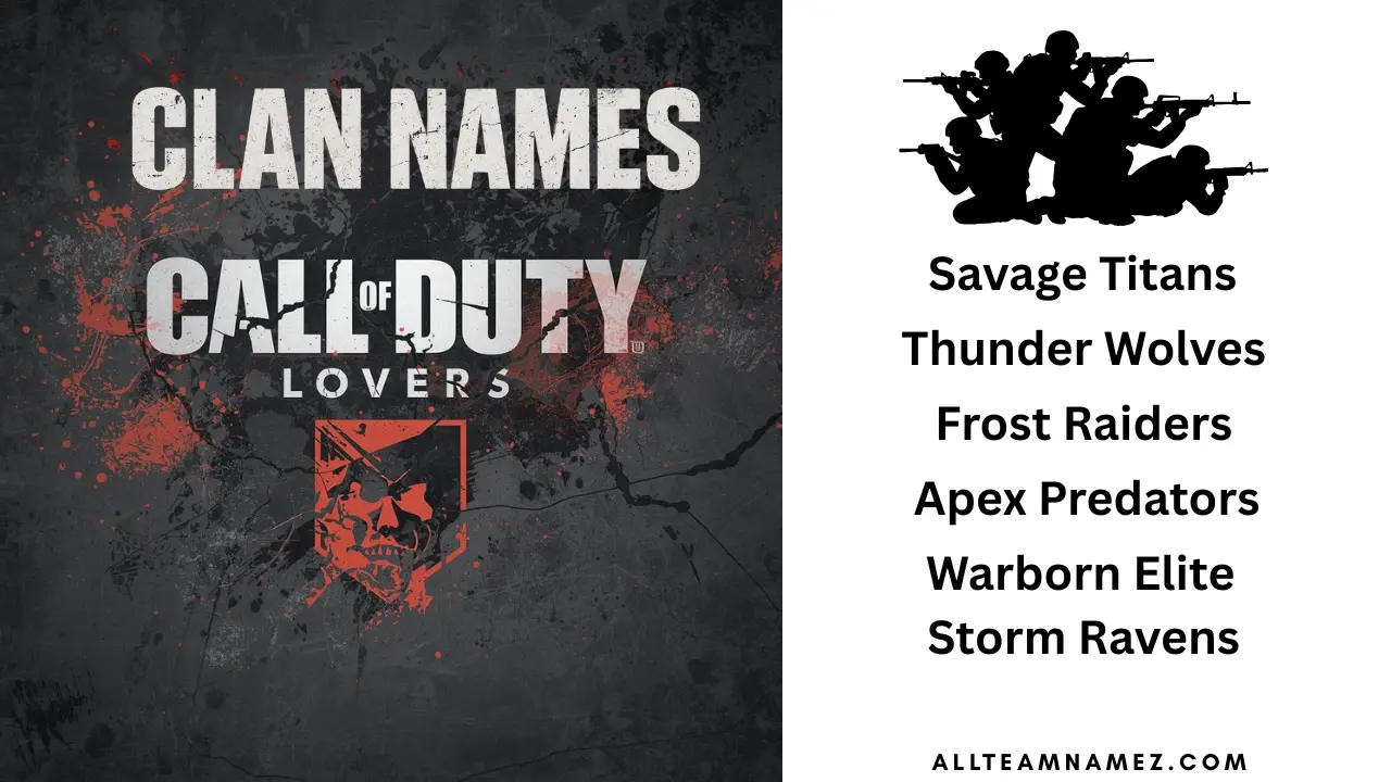 Clan Names for COD