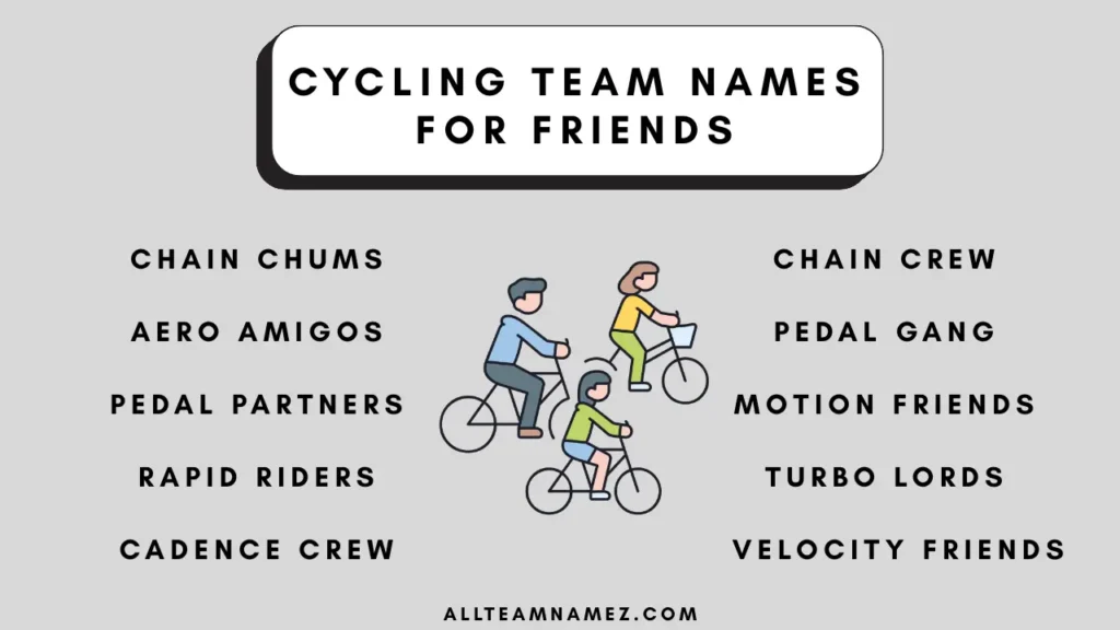Cycling Team Names for Friends