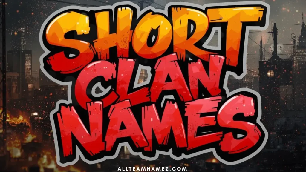 Short Clan Names for COD