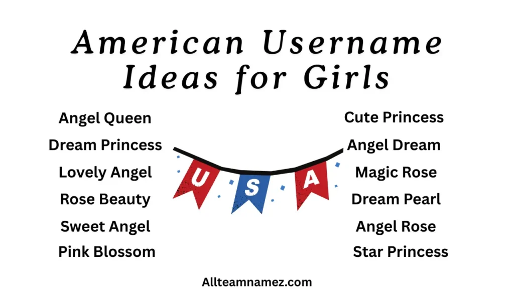 American Username Ideas for Girls