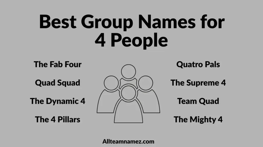 Best Group Names for 4 People