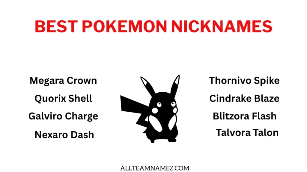 Best Pokemon Nicknames
