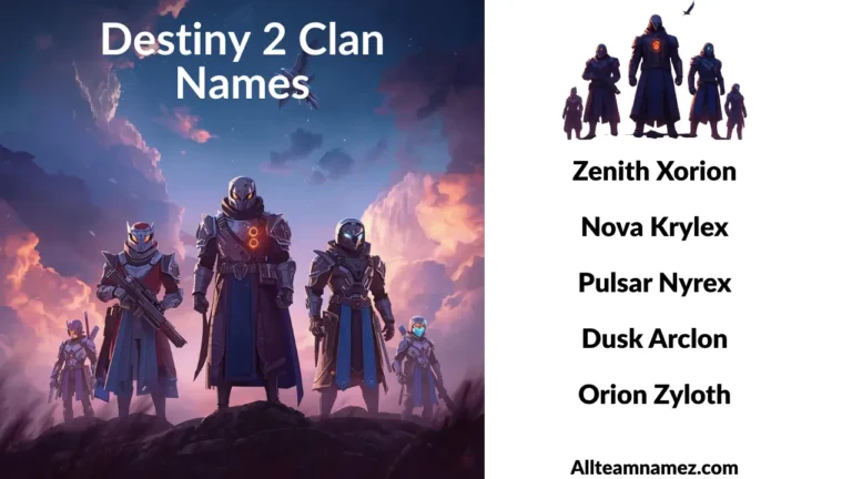 Destiny 2 Clan Names