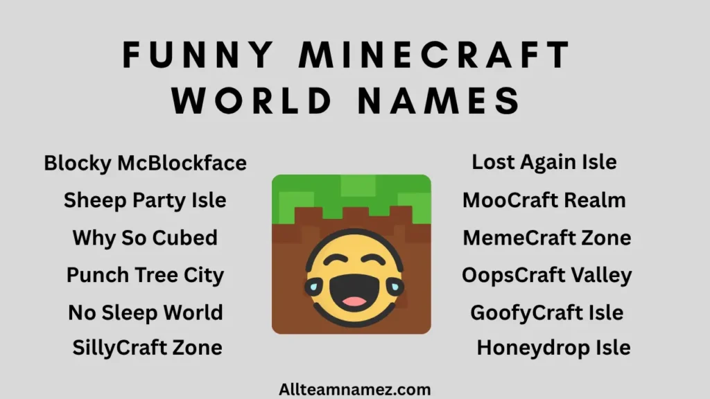 Funny Minecraft World Names