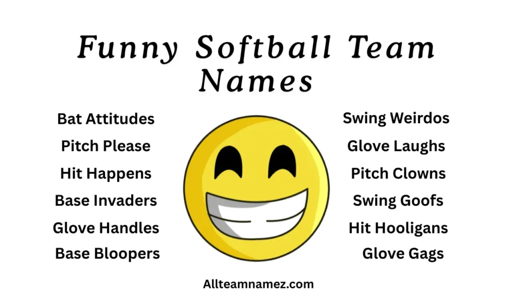 Funny Softball Team Names