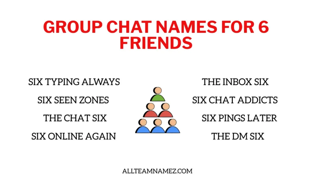 Group Chat Names for 6 Friends