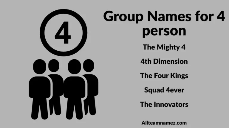 Group Names for 4 People