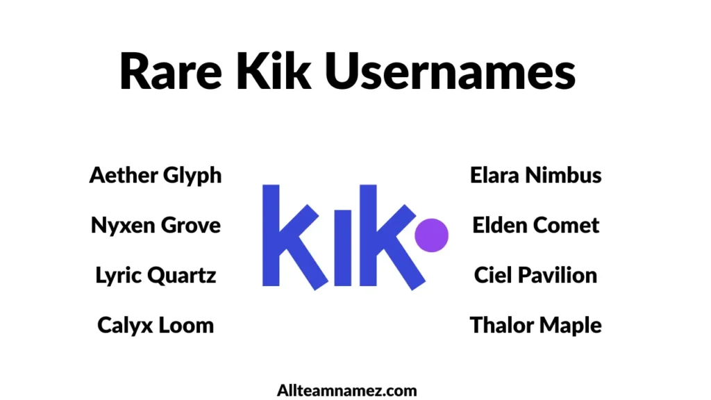 Rare Kik Usernames
