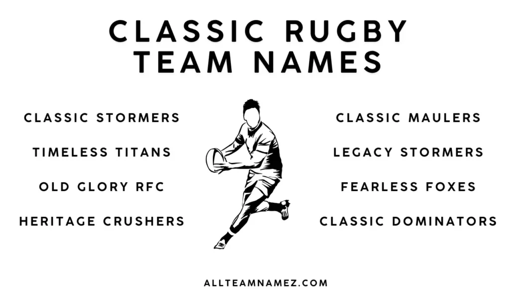 Classic Rugby Team Names