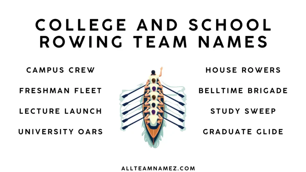 College and School Rowing Team Names