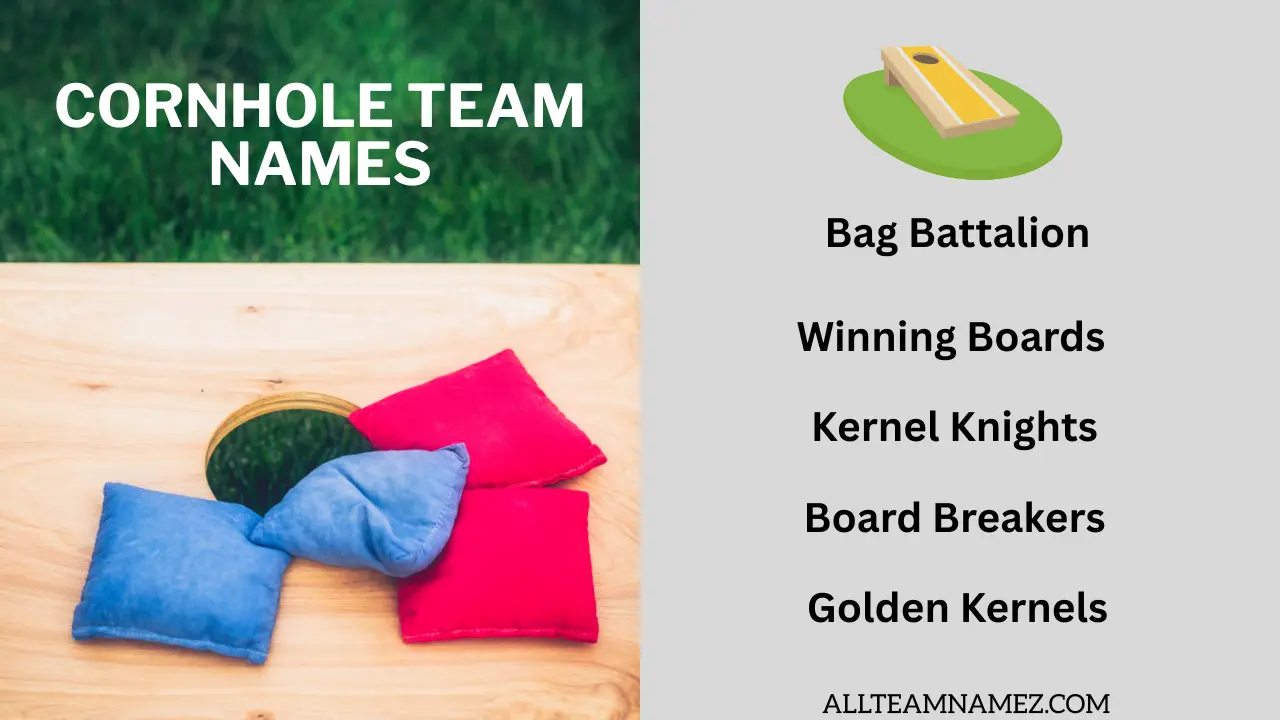Cornhole Team Name ideas