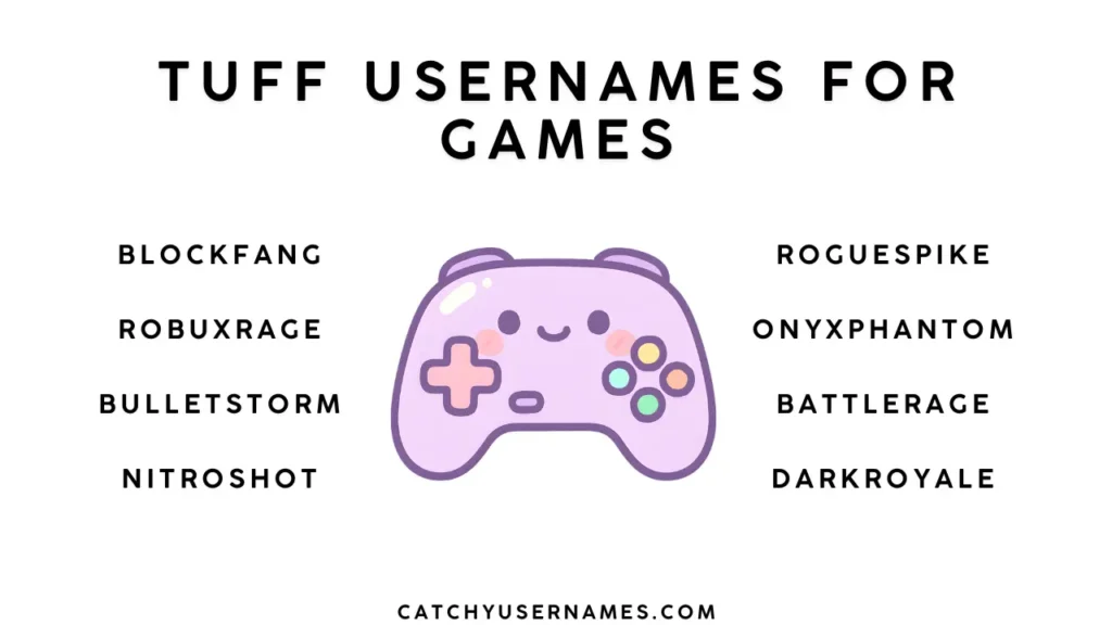 Tuff Usernames for Games