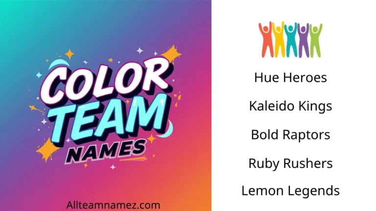 Color Team Name ideas