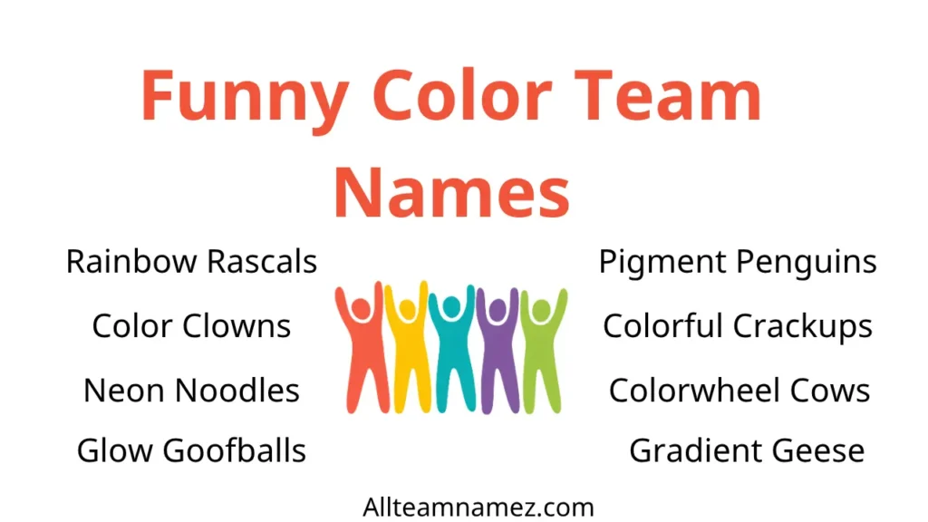 Funny Color Team Names