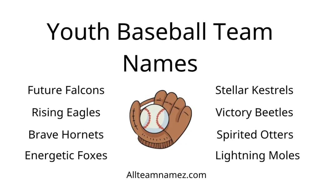 Youth Baseball Team Names