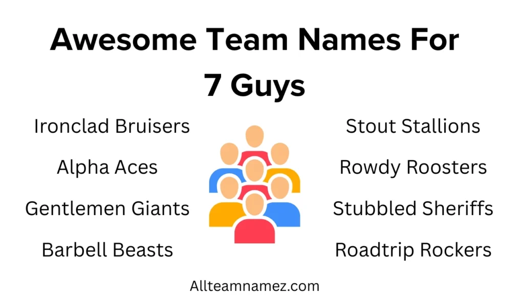 Awesome Team Names For 7 Guys