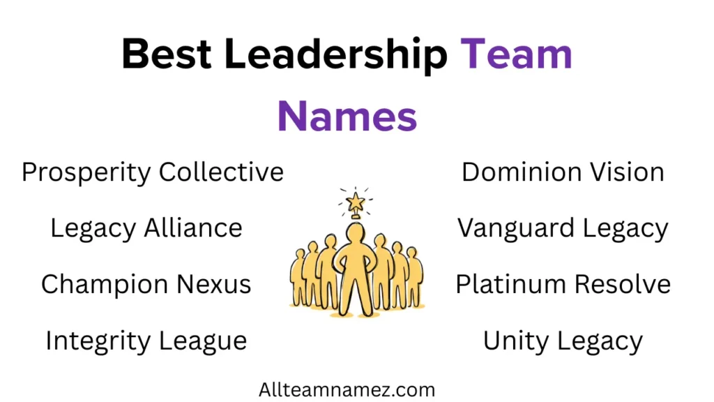 Best Leadership Team Names