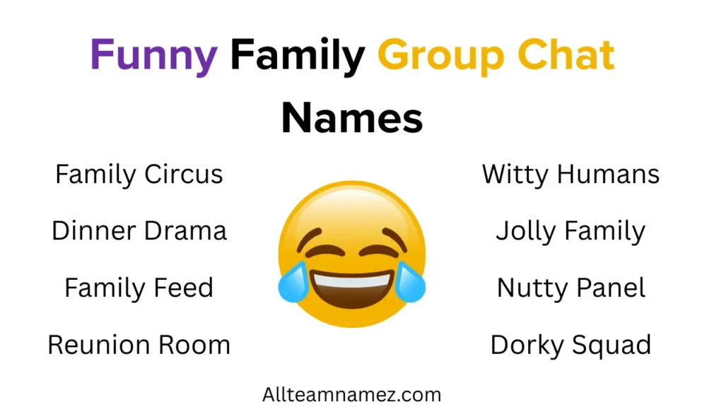 Funny Family Group Chat Names