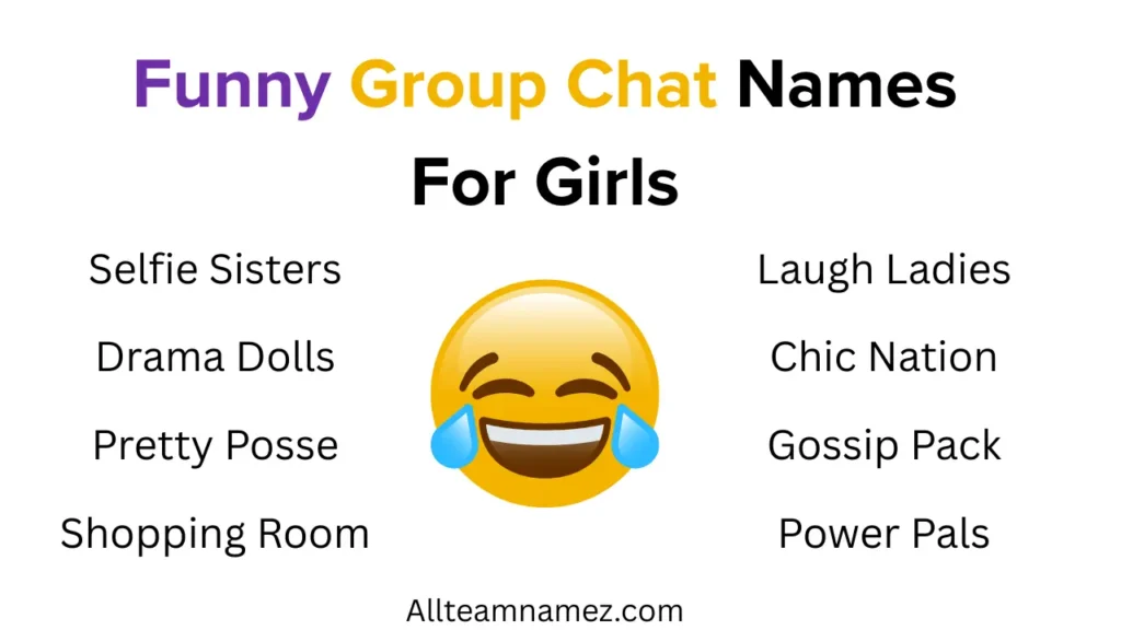 Funny Group Chat Names for Girls