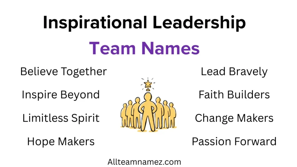 Inspirational Leadership Team Name ideas