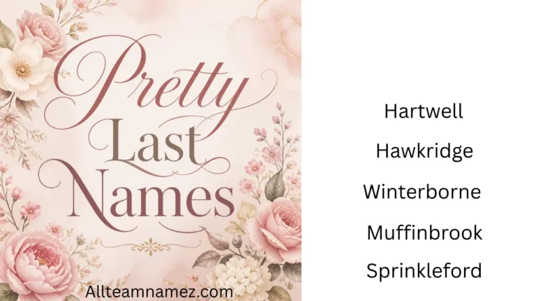 Pretty Last Name ideas