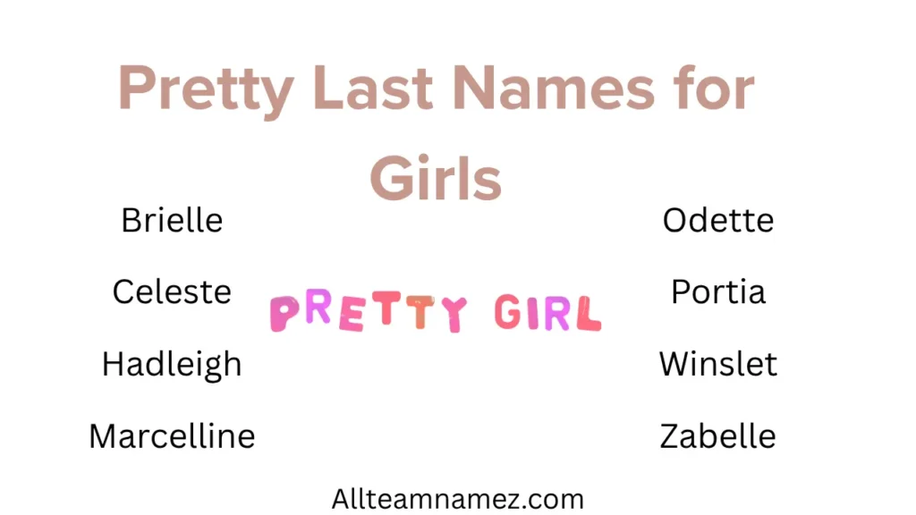 Pretty Last Names for Girls