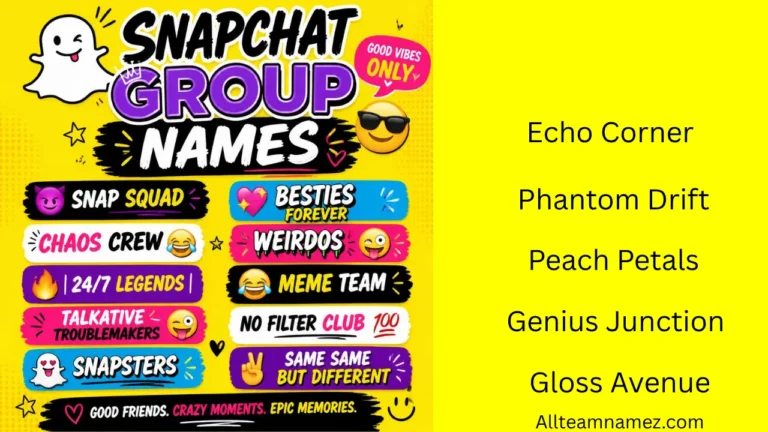 Snapchat Group Names