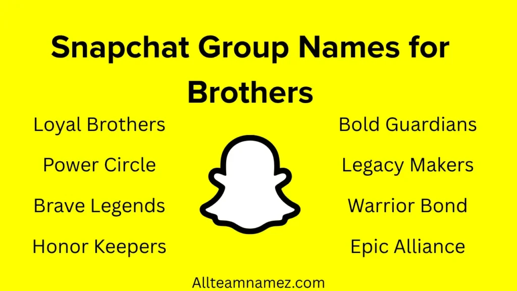 Snapchat Group Names for Brothers