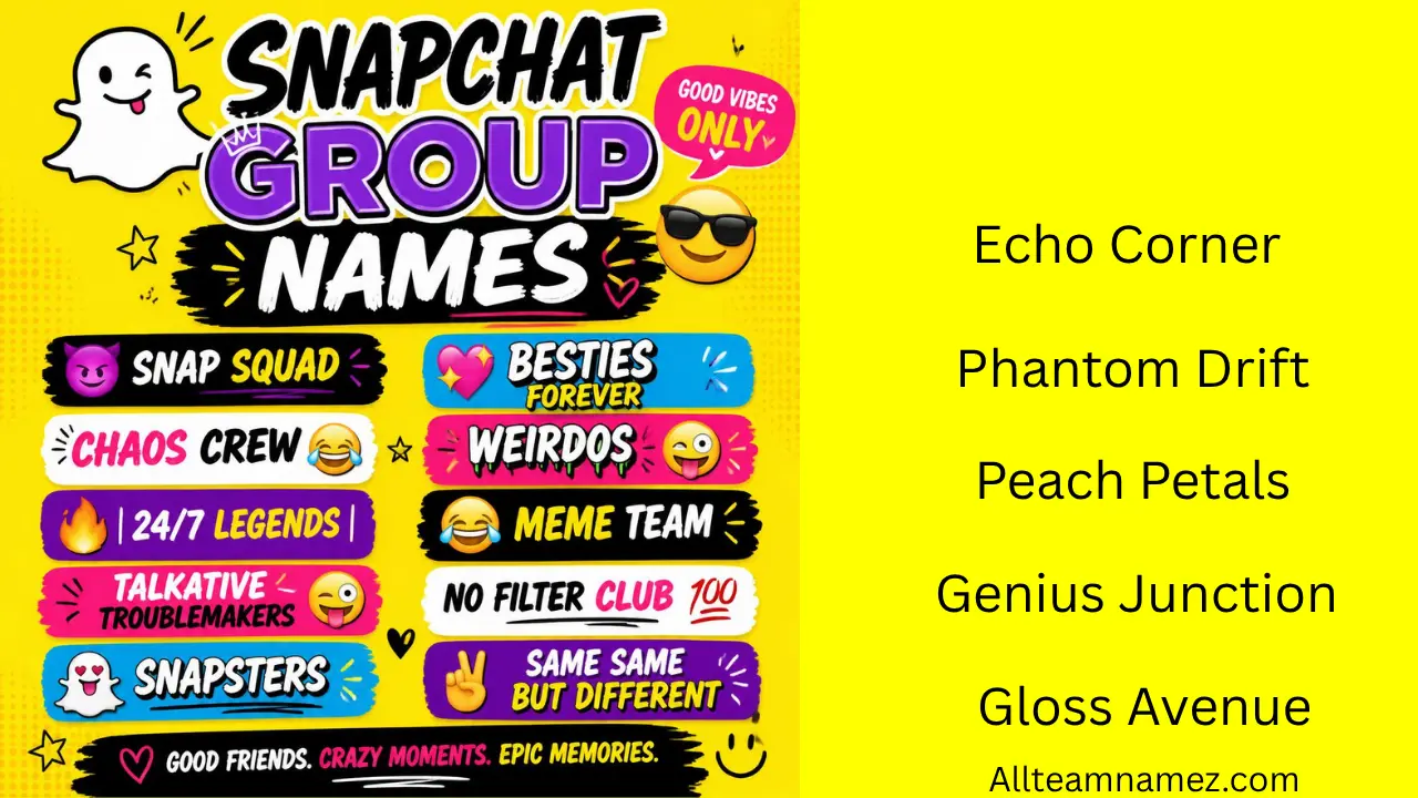Snapchat Group Names