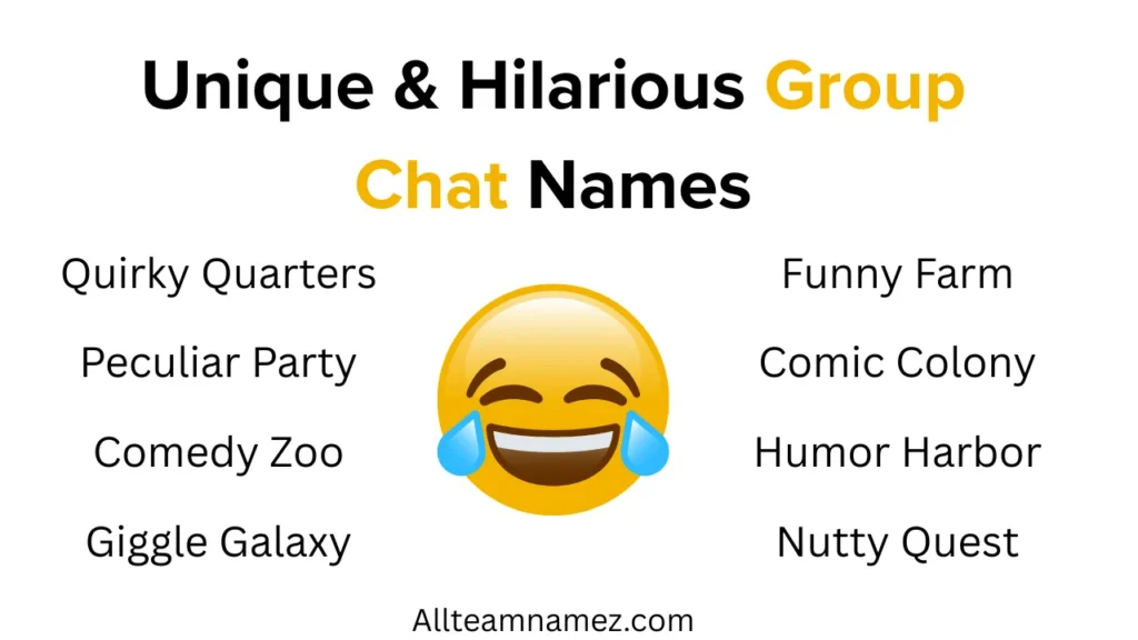 Unique & Hilarious Group Chat Names