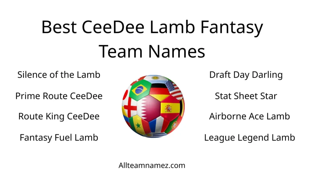 Best CeeDee Lamb Fantasy Team Names