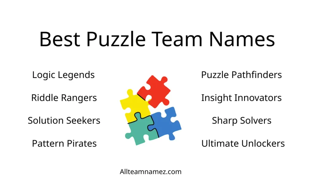 Best Puzzle Team Names