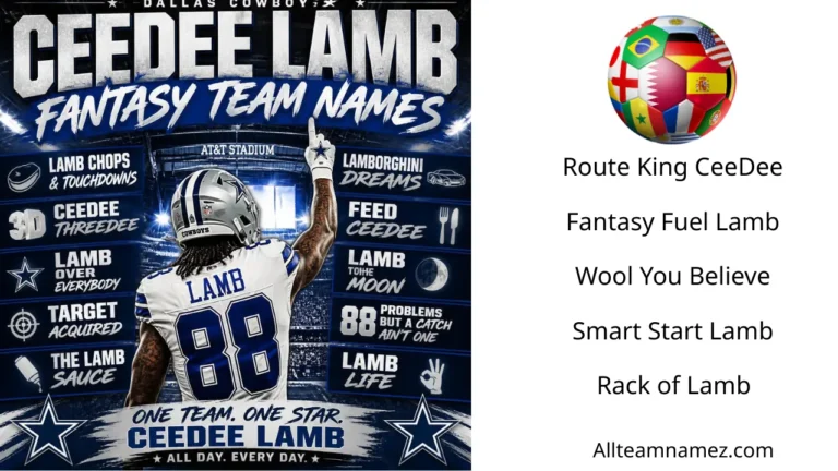 CeeDee Lamb Fantasy Team Names
