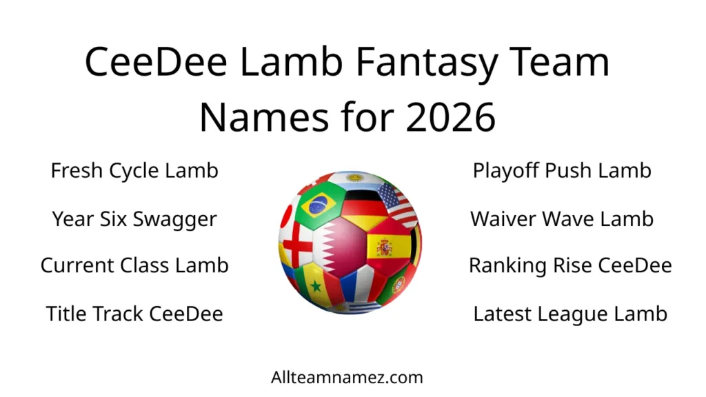 CeeDee Lamb Fantasy Team Names for 2026