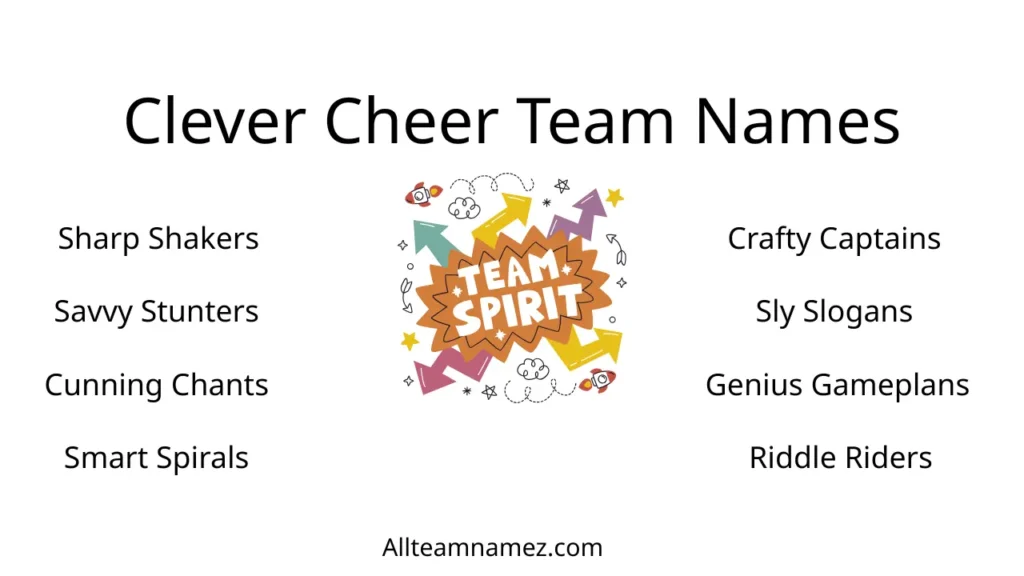 Clever Cheer Team Names
