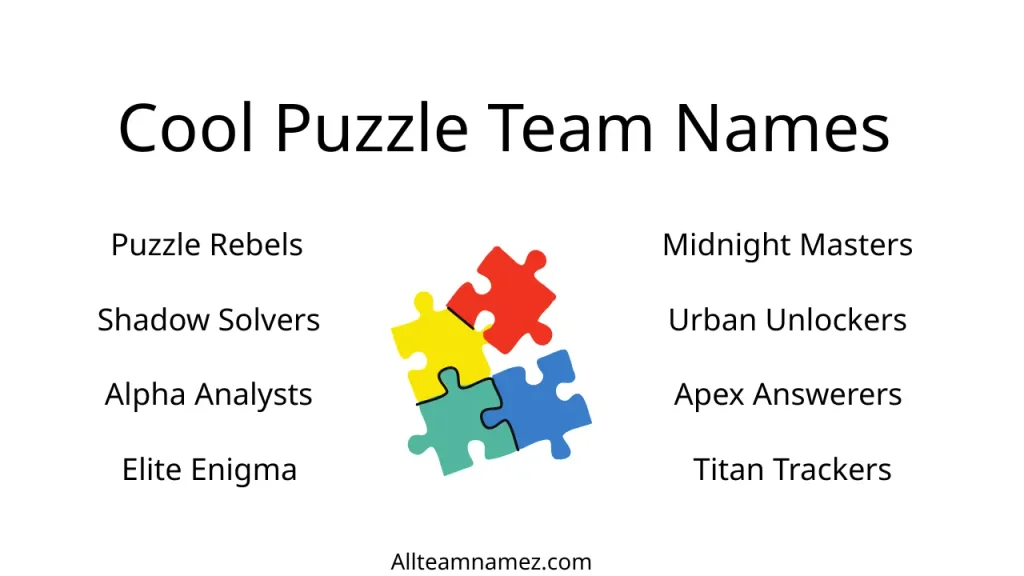 Cool Puzzle Team Names