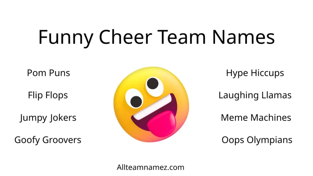 Funny Cheer Team Names