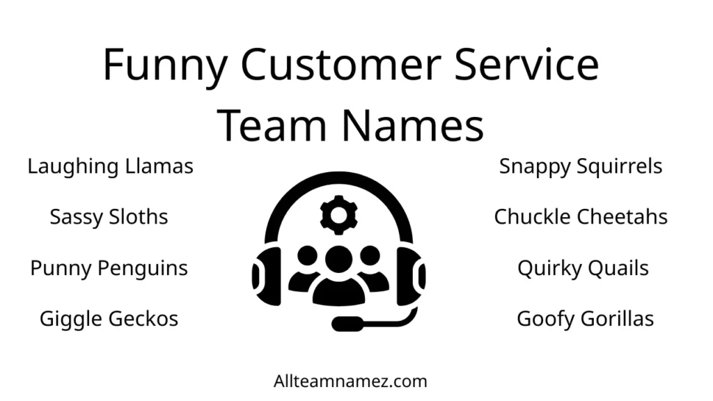 Funny Customer Service Team Names